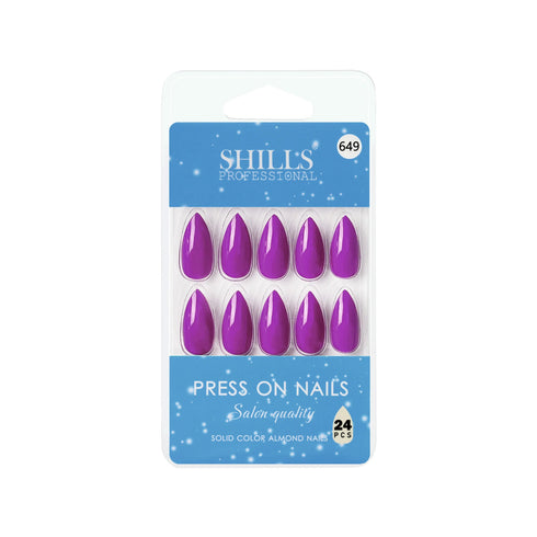 Shills Professional Glossy Solid Color Nails Sharp Almond(SPN631-SPN656)