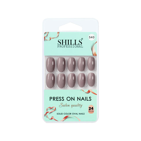 Shills Professional Glossy Solid Color Nails Oval(SPN527-SPN552)