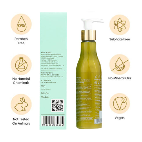Theearthcollective in Weak & Thinning Hair Cleanser Shampoo Hops Capsicum & Ginseng