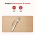 Vinod Florence Stainless Steel Dinner Fork Set of 12 Piece Heavy Gauge Steel Mirror Finish Rust Free Tough Strong and Durable