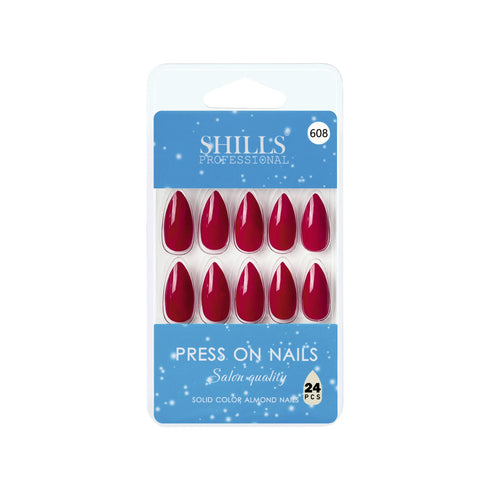 Shills Professional Glossy Solid Color Nails Sharp Almond(SPN605-SPN630)