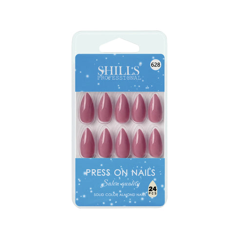 Shills Professional Glossy Solid Color Nails Sharp Almond(SPN605-SPN630)