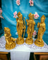 Tamas Brass Bhagwan Ram Darbar with Sita Laxman Hanuman Statue/Idol