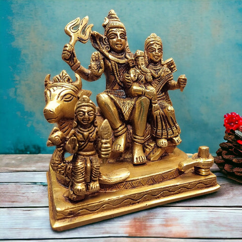 Tamas Brass Shiv Parivar Statue