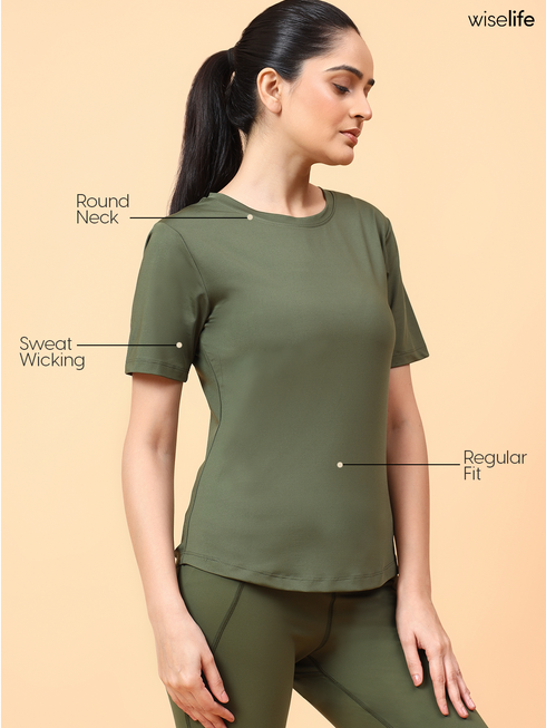 Wiselife Active Classic T-shirt (Olive green)