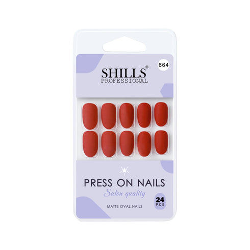 Shills Professional Matte Solid Color Nails Oval(SPN657-SPN666)