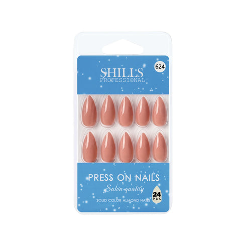 Shills Professional Glossy Solid Color Nails Sharp Almond(SPN605-SPN630)