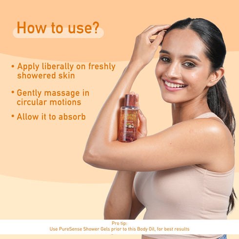 PureSense Relaxing Macadamia Deep Moisturising Body Oil | From the makers of Parachute Advansed