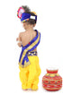 Raj Fancy Dresses Baby Krishna Dress for Janmashtami with Krishna Mukut
