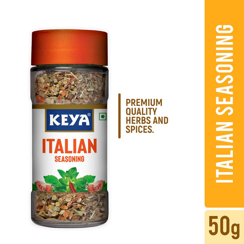 Keya Italian Seasoning All Natural & Healthy Italian Spice Blend for Pizza Pasta Glass Bottle Premium Herbs and Spices