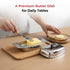 Vinod Stainless Steel Butter Dish With Butter Knife and Lid Highest Grade Steel Build Rust Free Finish And Dishwasher Safe Design