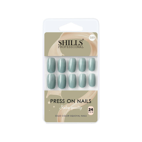 Shills Professional Glossy Solid Color Nails Square(SPN579-SPN604)