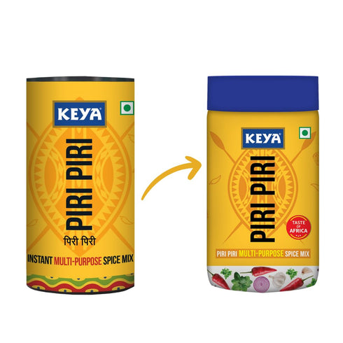 Keyafoods Keya Piri Piri Peri Peri Exotic Spice Mix Multi purpose Seasoning Zero Artifical Colours No Added MSG Instant Seasoning Mix Marinade Mix Dip Mix Sprinkler Perfect for Fries Sweet Corn Makhana Papad Khichdi 100g Pack of 3
