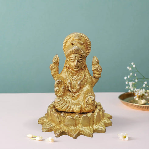 Goddess Brass Showpiece Laxmi idol 0.09Kg