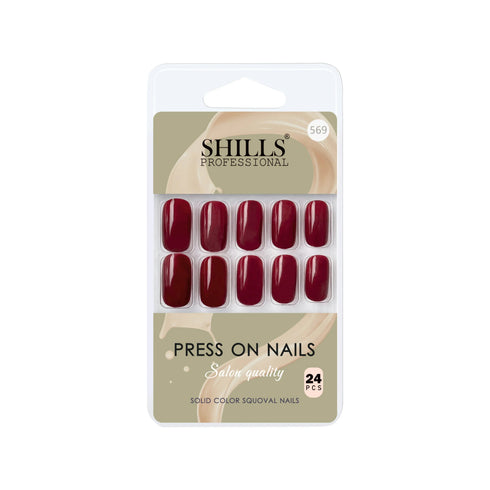 Shills Professional Glossy Solid Color Nails Square(SPN553-SPN578)