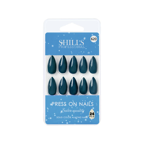 Shills Professional Glossy Solid Color Nails Sharp Almond(SPN605-SPN630)