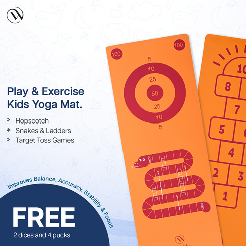 Wiselife Kids Printed Yoga Mat Hopscotch - 6MM