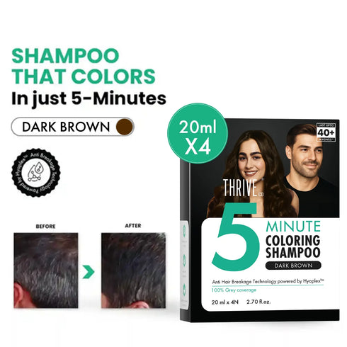 Thriveco Dark Brown Coloring Shampoo