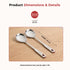 Vinod Stainless Steel Queen Kabdir Serving Spoon Cooking Spoon Spatula Set of 2 37 cm Long Handle High Grade Stainless Steel Rust Free Dishwasher Safe No 1