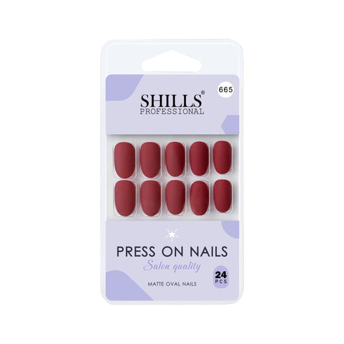Shills Professional Matte Solid Color Nails Oval(SPN657-SPN666)