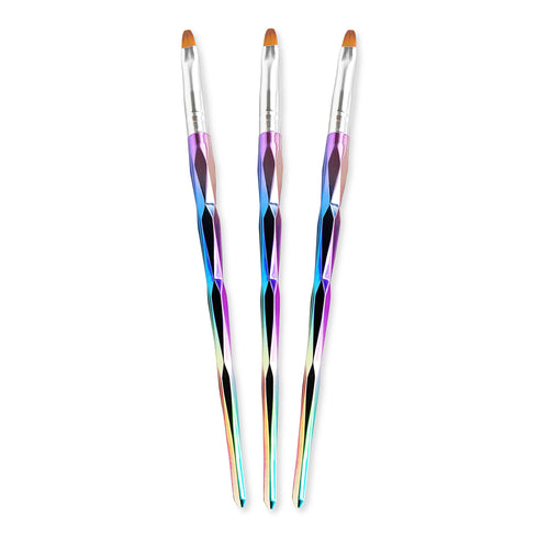 Shills Professional Nail Metal Rainbow Brush