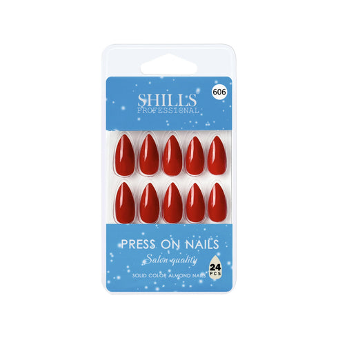 Shills Professional Glossy Solid Color Nails Sharp Almond(SPN605-SPN630)