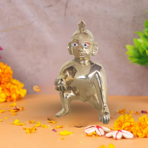 Brass Laddu Gopal God Idol Statue 0.74Kg