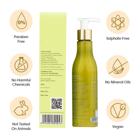 Theearthcollective in Anti Dandruff Hair Cleanser Shampoo Neem & Fenugreek