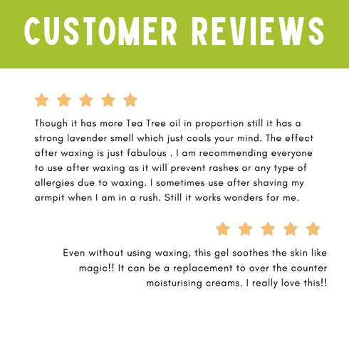 Skin Secrets After Waxing Gel with Tea Tree Oil & Lavender Oil
