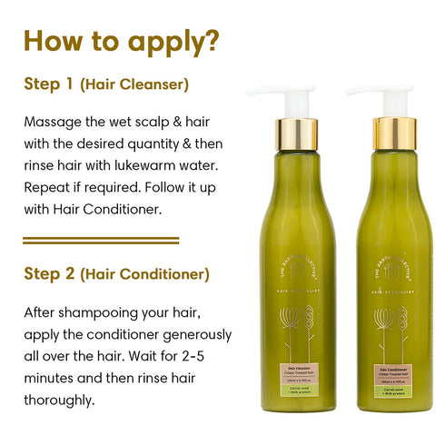 Theearthcollective in Combo Colour Treated Hair Hair Cleanser & Conditioner Pack