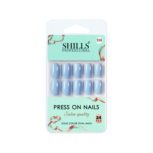 Shills Professional Glossy Solid Color Nails Oval(SPN527-SPN552)