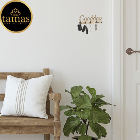 Tamas Brass Good Day Key Holder (Brown)