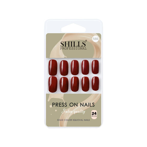 Shills Professional Glossy Solid Color Nails Square(SPN553-SPN578)