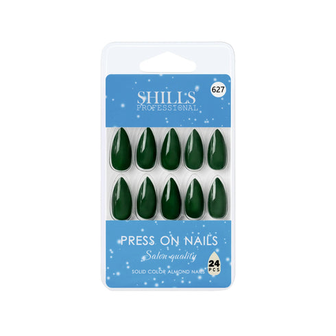 Shills Professional Glossy Solid Color Nails Sharp Almond(SPN605-SPN630)