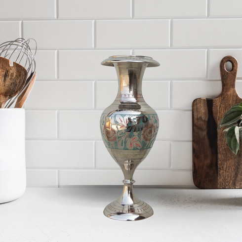 Brass Pot With Nickel Finish 0.325Kg