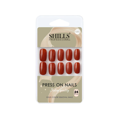 Shills Professional Glossy Solid Color Nails Square(SPN579-SPN604)