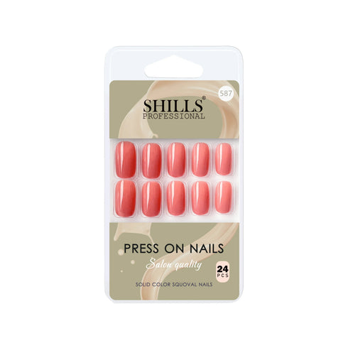 Shills Professional Glossy Solid Color Nails Square(SPN579-SPN604)