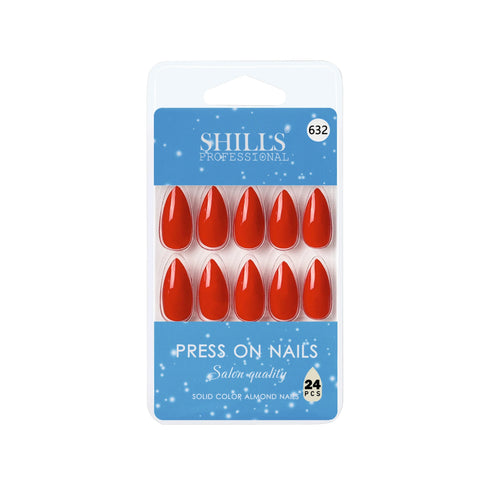 Shills Professional Glossy Solid Color Nails Sharp Almond(SPN631-SPN656)