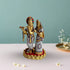Brass Radha Krishna Same Base Stone God 3.77Kg