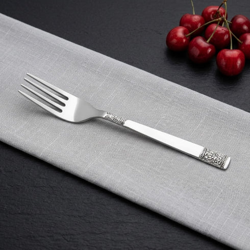 Vinod Moscow Stainless Steel Dinner Fork Set of 12 Piece Heavy Gauge steel Mirror Finish Rust Free Tough Strong and Durable
