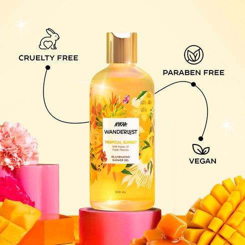 Wanderlust Tropical Sunset Fruity Fresh Perfume Body Wash