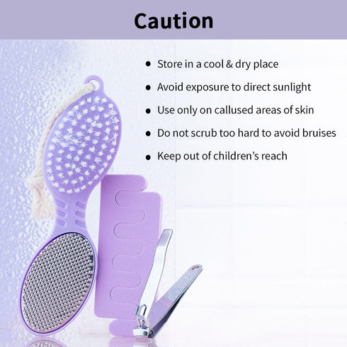 Nykaa 3 in 1 Pedicure Kit (Nail Cutter + Toe Separator + 4 in 1 Foot Scrub Tool)