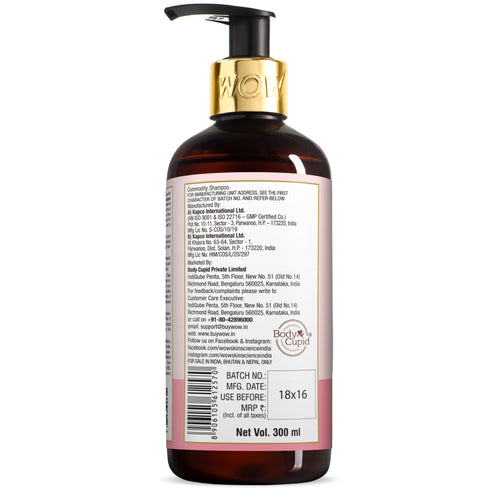 WOW Skin Science Himalayan Rose Hair Shampoo for Dry Damaged Hair