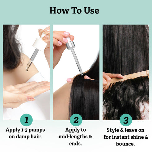 NYKAA Naturals Coconut Oil & Vegan Biotin Hair Serum for Damage Repair