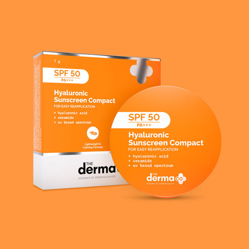 The Derma Co. Hyaluronic Sunscreen Compact Spf 50 Pa+++