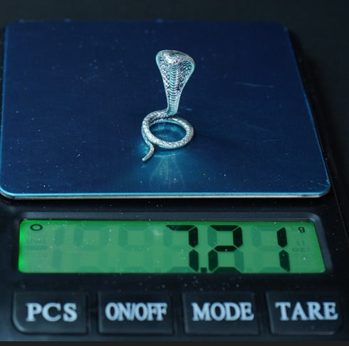 Pure Silver Antique Snake Idol 7.21g By Mahita Collections