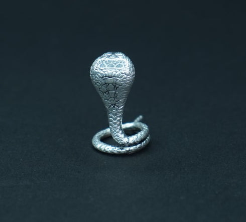 Pure Silver Antique Snake Idol 7.21g By Mahita Collections