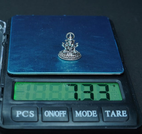 Pure Silver Antique Ganesh 7.33g By Mahita Collections