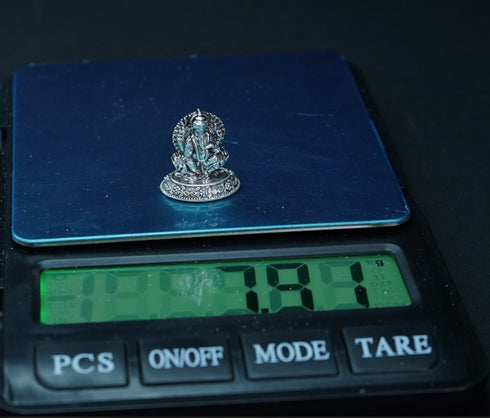 Pure Silver Antique Ganesh 7.45g By Mahita Collections