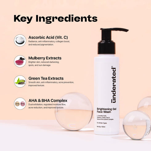 Underated Brightening Gel Face Wash